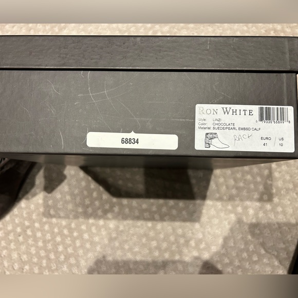 BN/Ron White chocolate brown suede/leather ankle bootssz41 - Picture 8 of 9